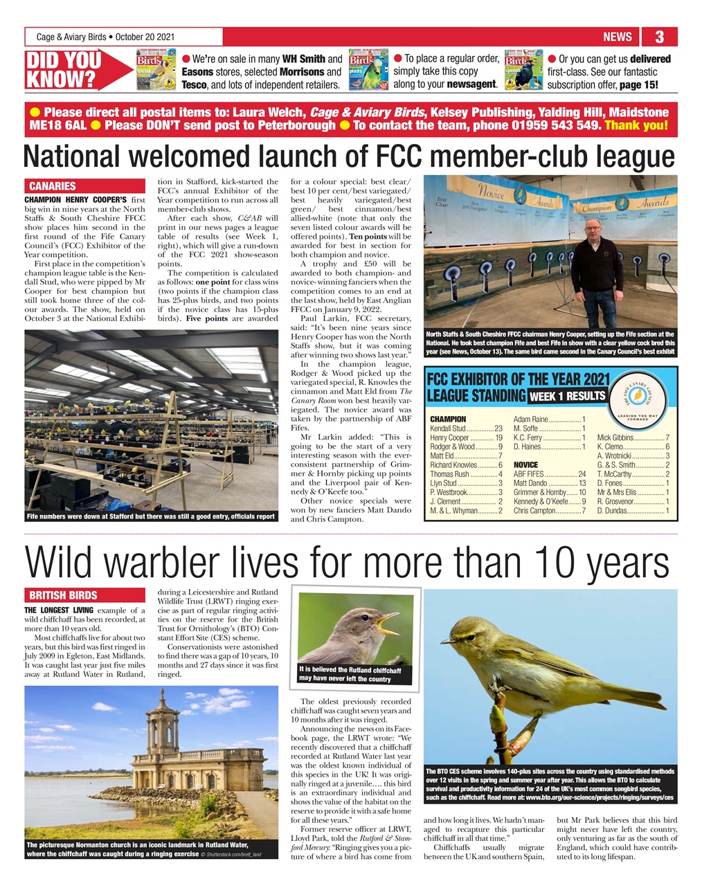 Cage & Aviary Birds Preview Pages