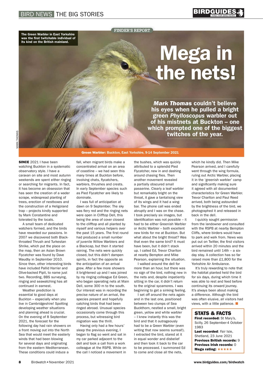 Birdwatch Magazine Preview Pages