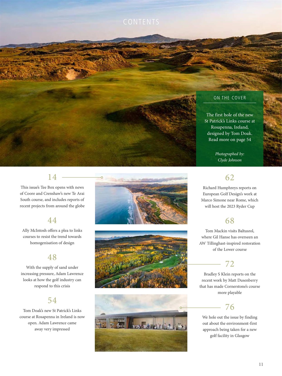 Golf Course Architecture Preview Pages