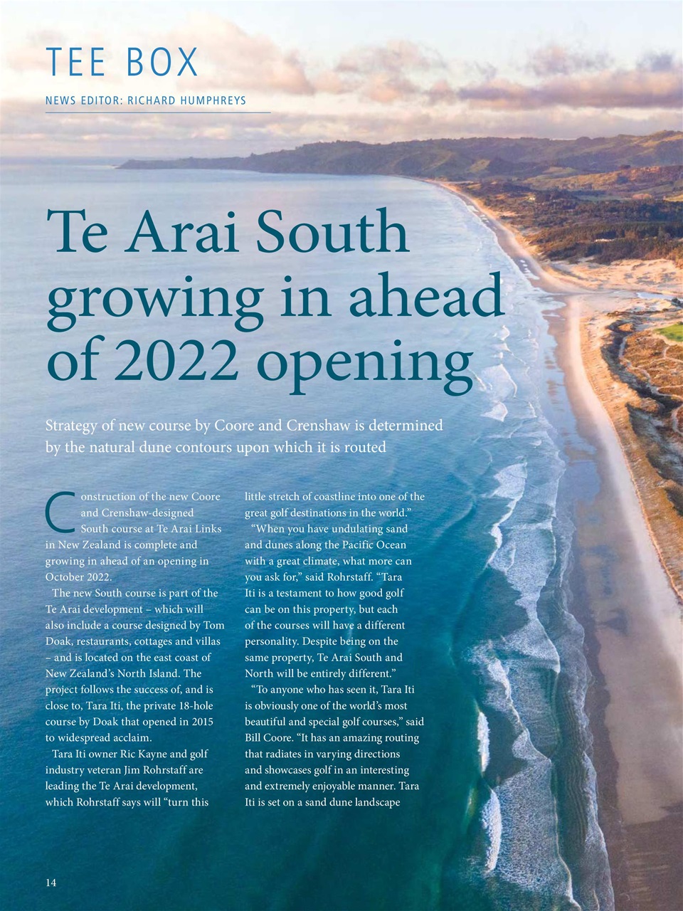 Golf Course Architecture Preview Pages