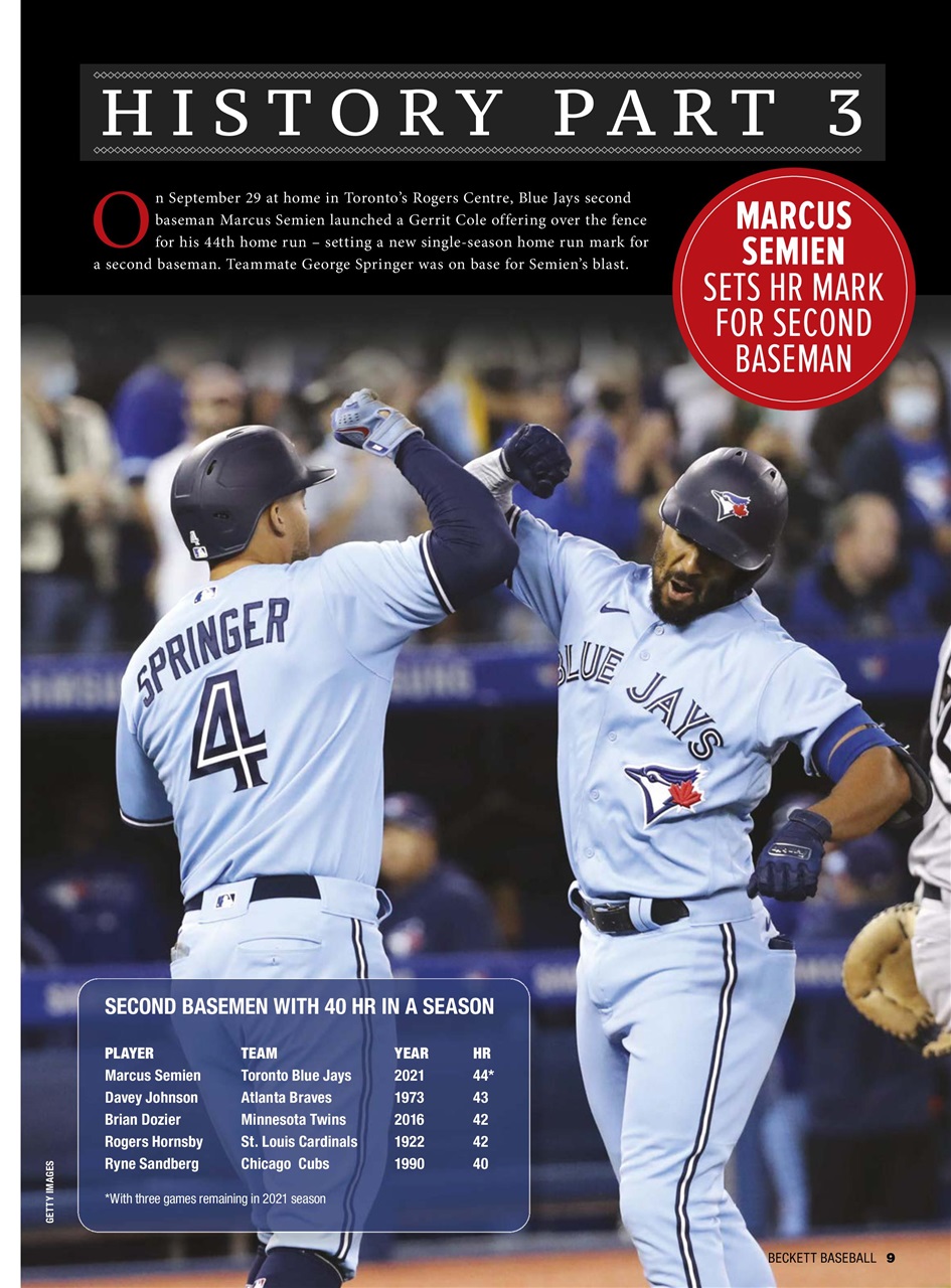 Beckett Baseball Magazine Preview Pages