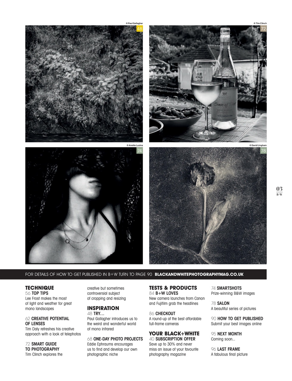 Black+White Photography Preview Pages
