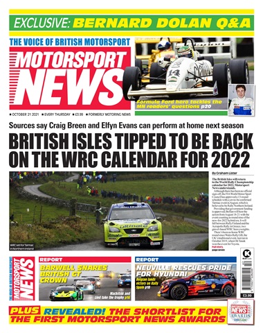 Motorsport News issue 21-Oct-21