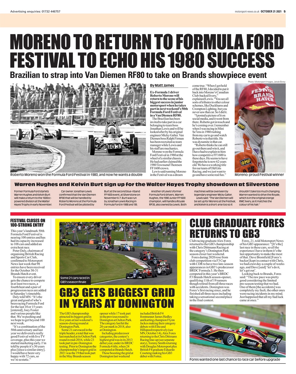 Motorsport News Preview Pages