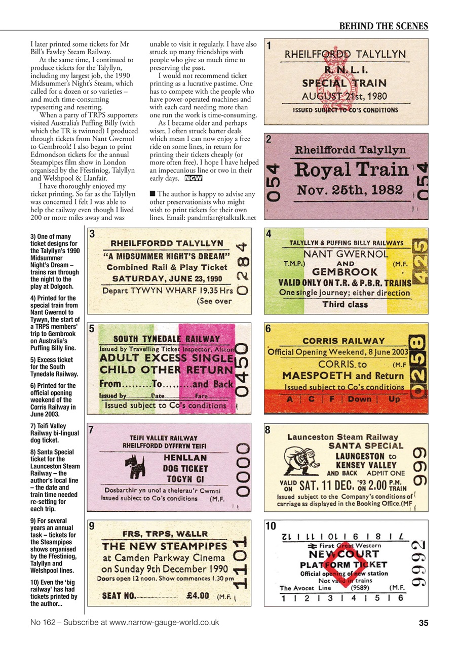 Narrow Gauge World Preview Pages