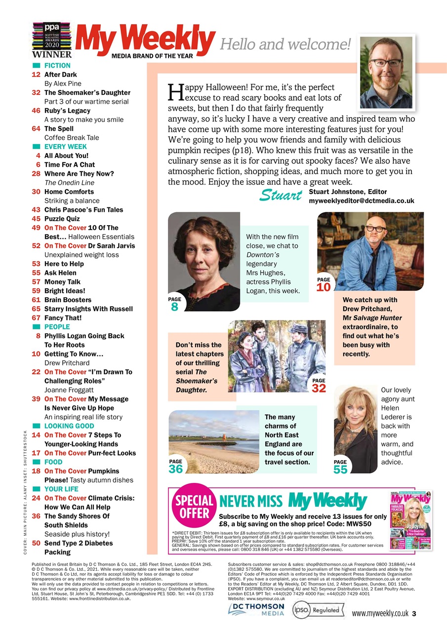 My Weekly Preview Pages