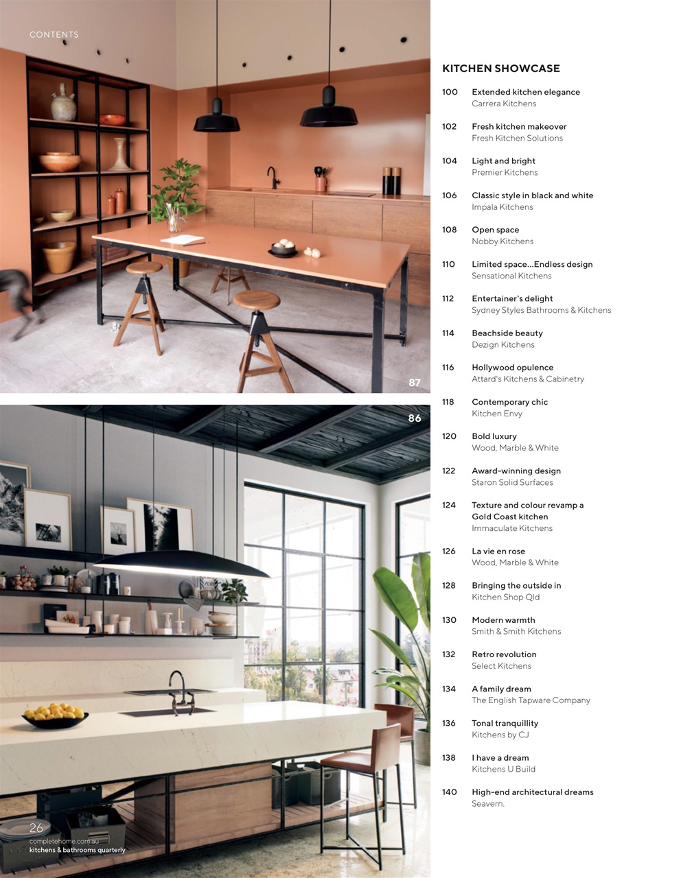 Kitchens & Bathrooms Quarterly Preview Pages