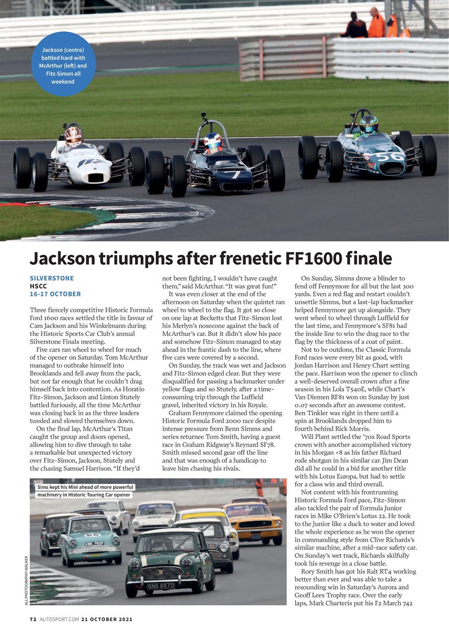 Autosport Preview Pages