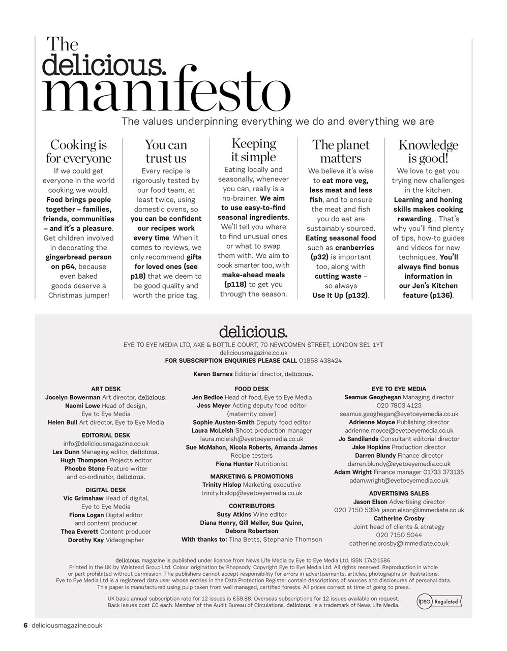 delicious. Magazine Preview Pages