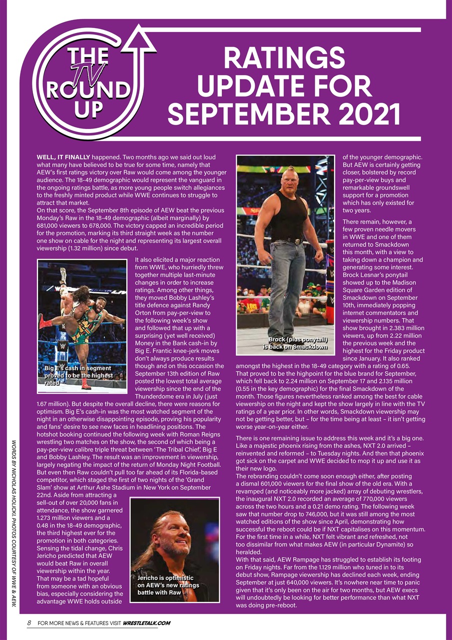 Wrestletalk Magazine Preview Pages