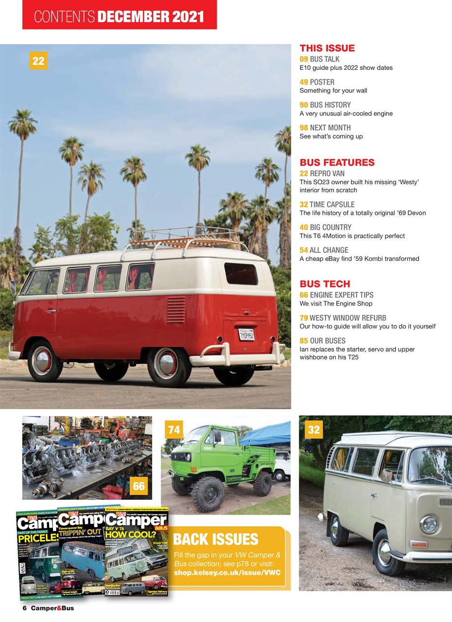 VW Camper Preview Pages