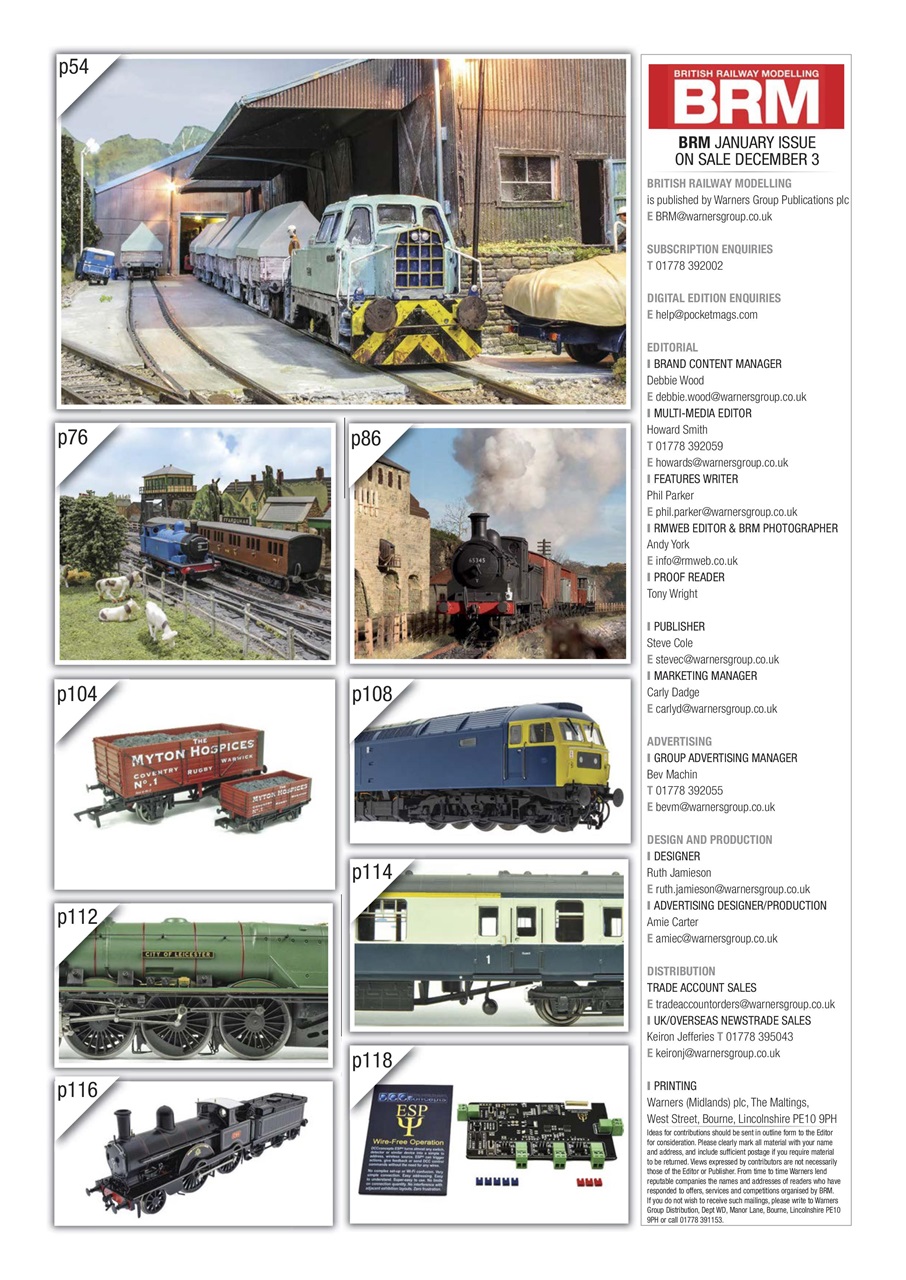 British Railway Modelling (BRM) Preview Pages