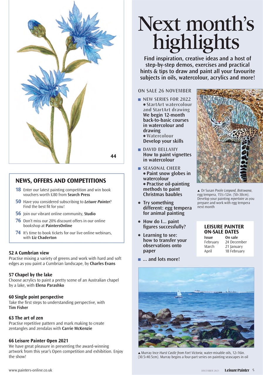 Leisure Painter & The Artist Preview Pages