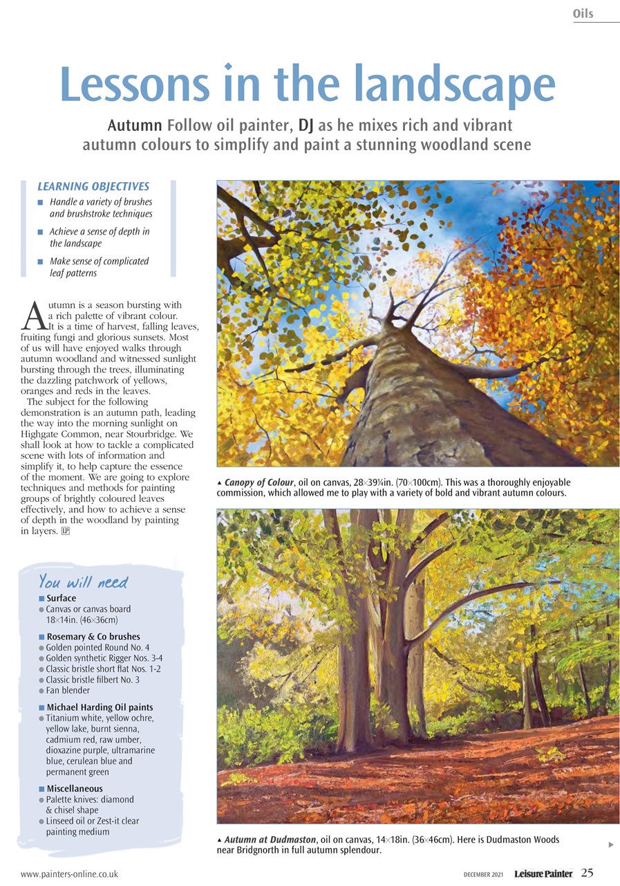 Leisure Painter & The Artist Preview Pages