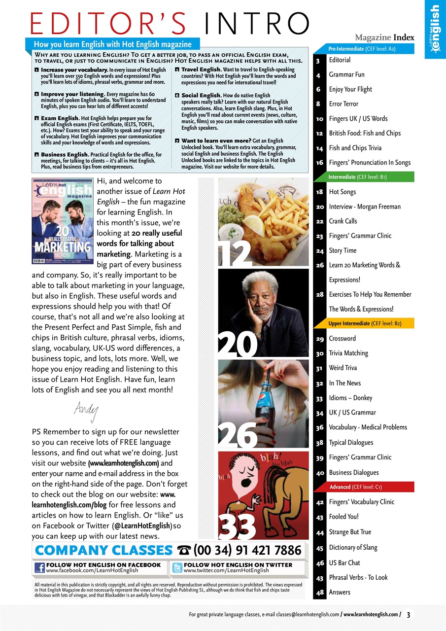 Learn Hot English Preview Pages