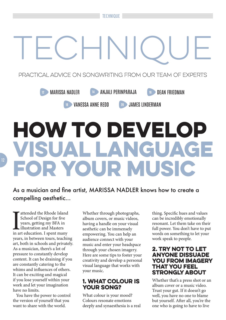 Songwriting Magazine Preview Pages