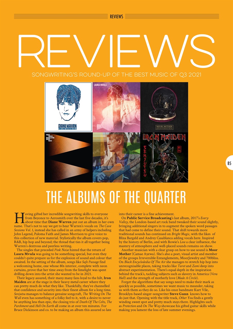 Songwriting Magazine Preview Pages