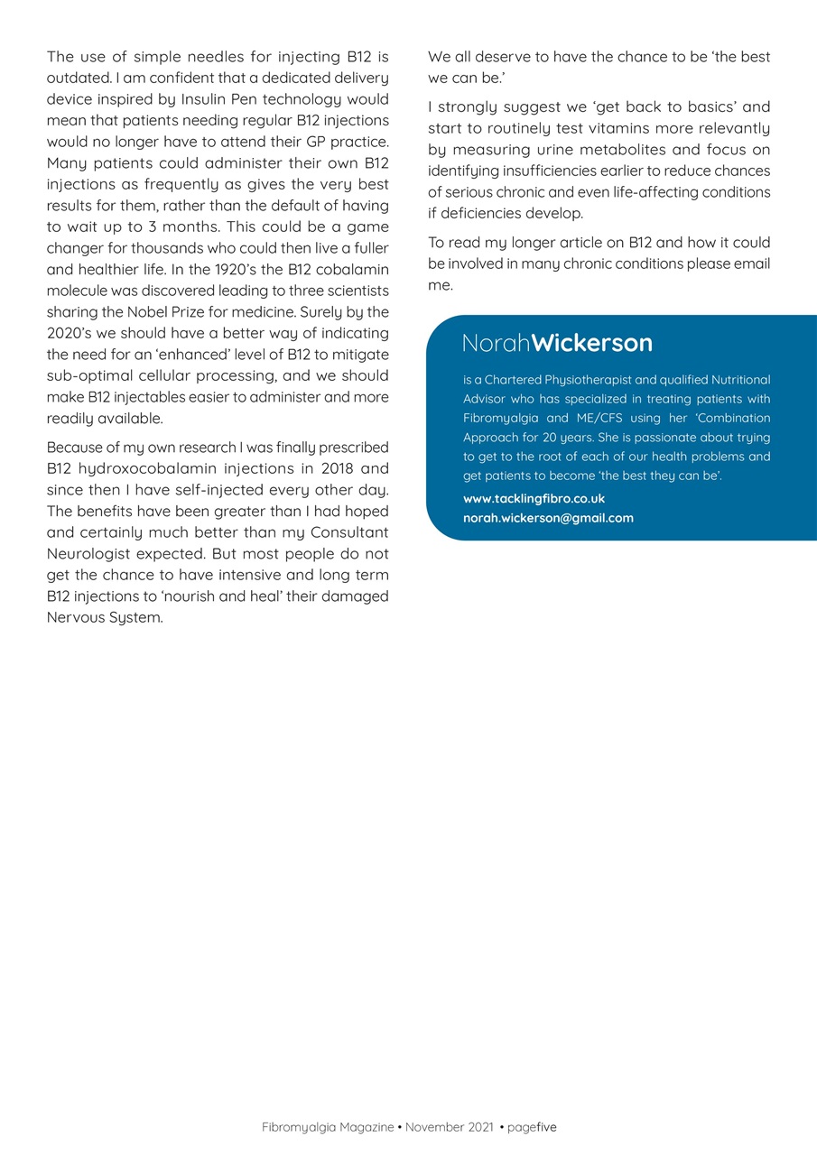 Fibromyalgia Magazine Preview Pages