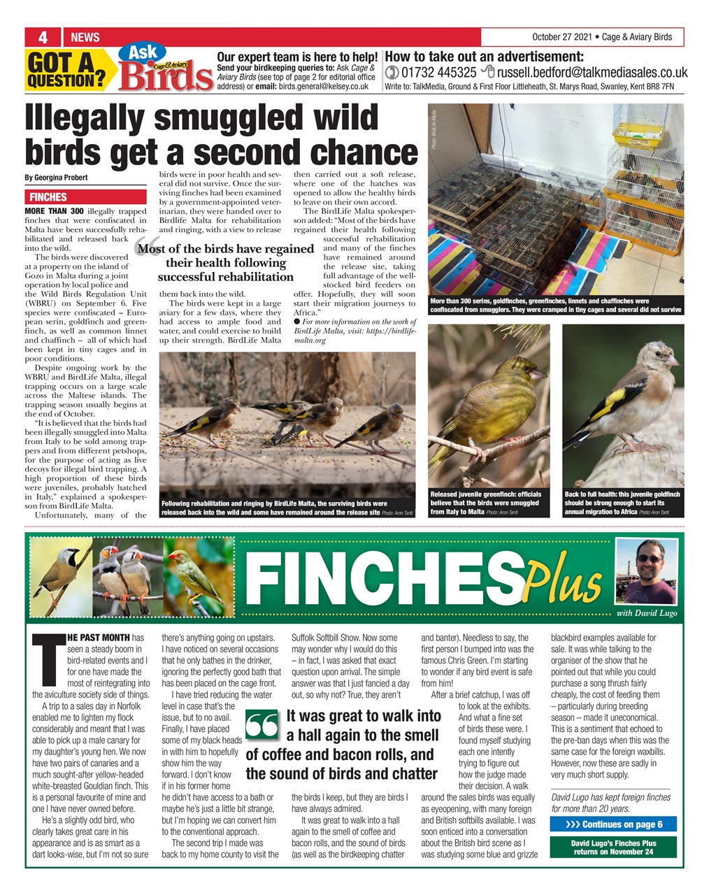 Cage & Aviary Birds Preview Pages