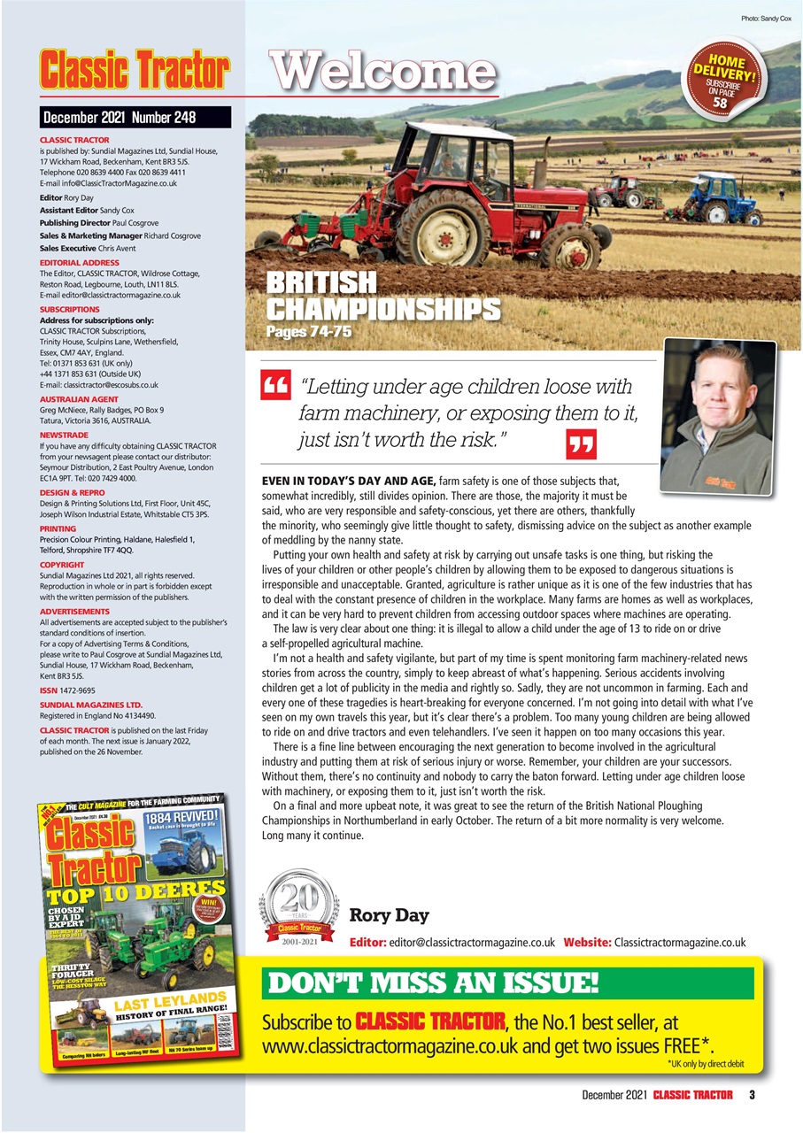 Classic Tractor Preview Pages
