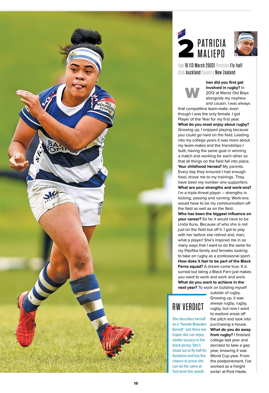 Rugby World Preview Pages