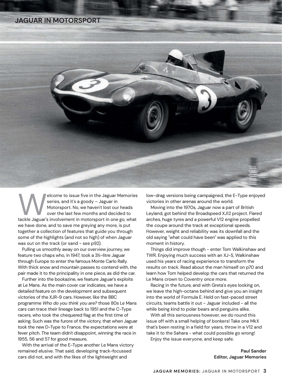 Jaguar Memories Preview Pages