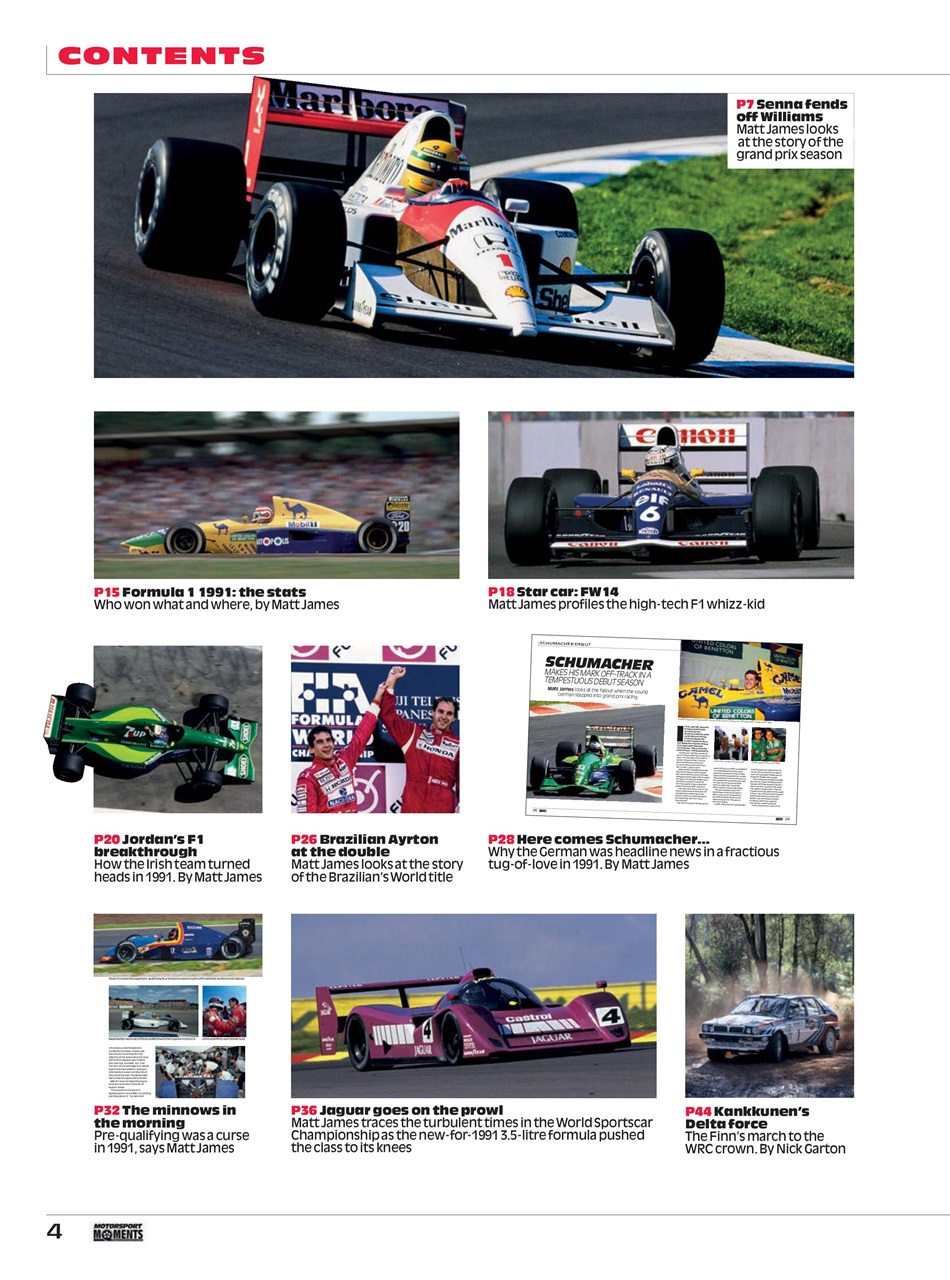 Motorsport Moments Preview Pages