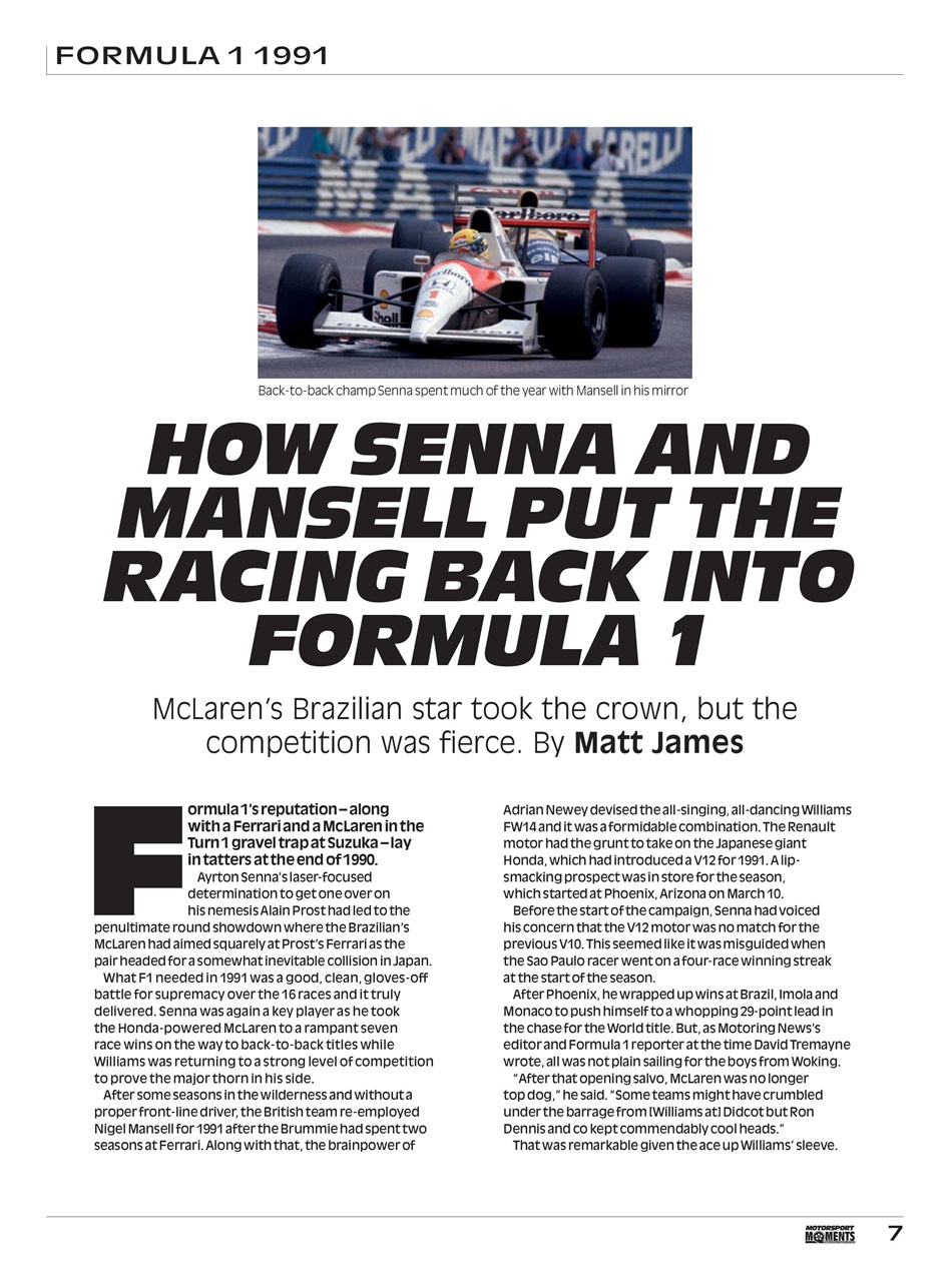 Motorsport Moments Preview Pages