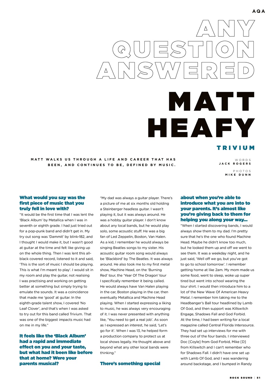 Rock Sound Magazine Preview Pages