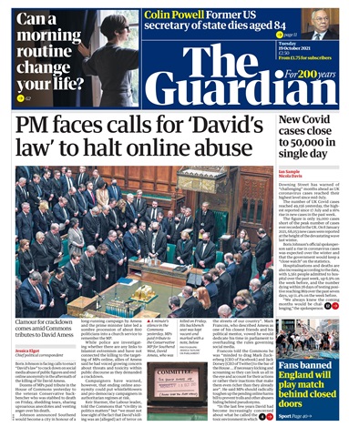 The Guardian Newspaper issue Tuesday, October 19, 2021