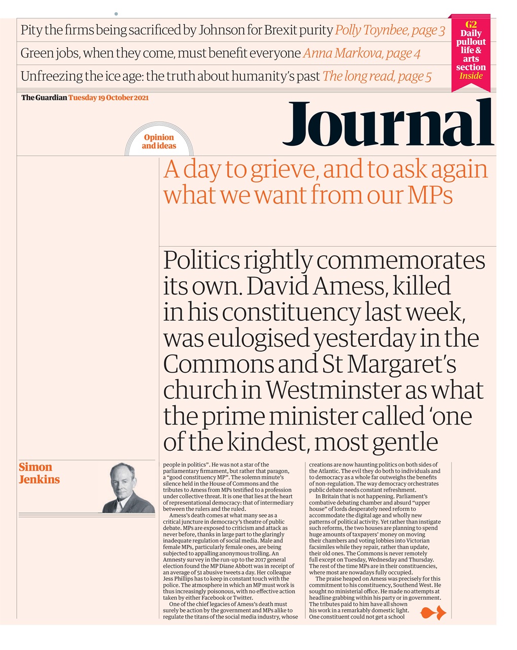 The Guardian Newspaper Preview Pages