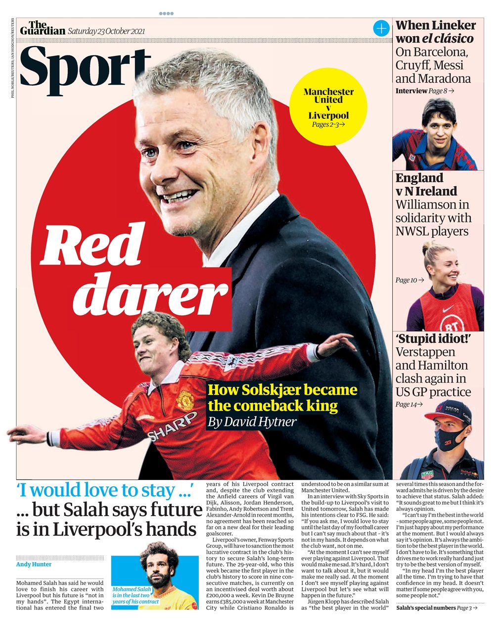 The Guardian Newspaper Preview Pages