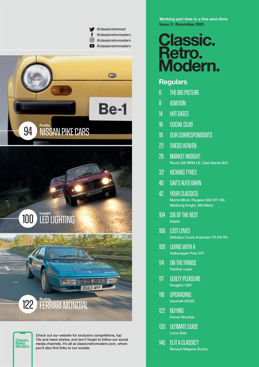 Classic Retro Modern Magazine Preview Pages