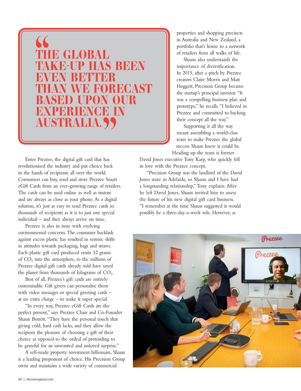 The CEO Magazine EMEA Preview Pages