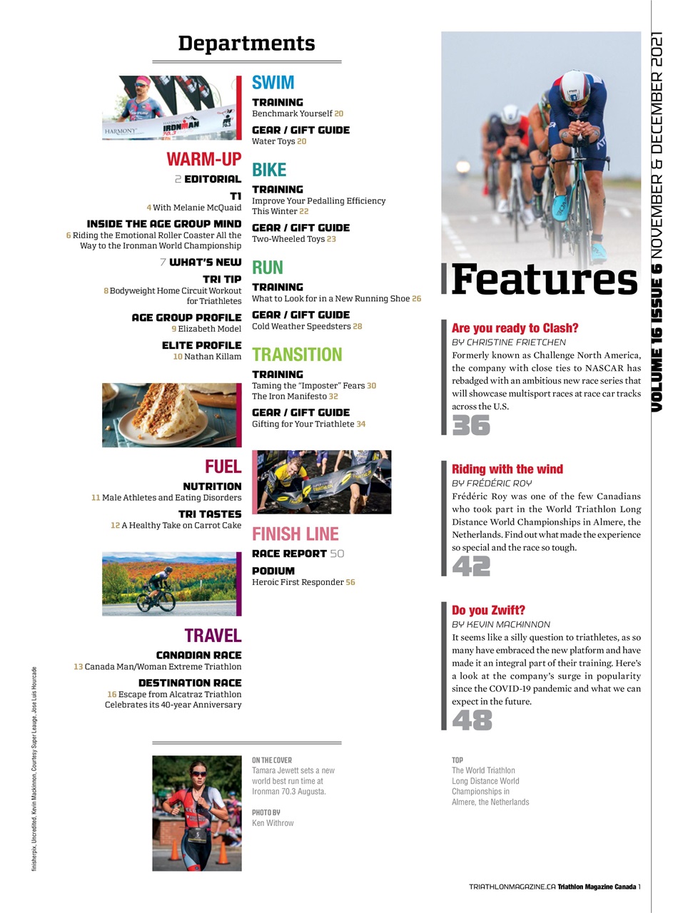 Triathlon Magazine Canada Preview Pages