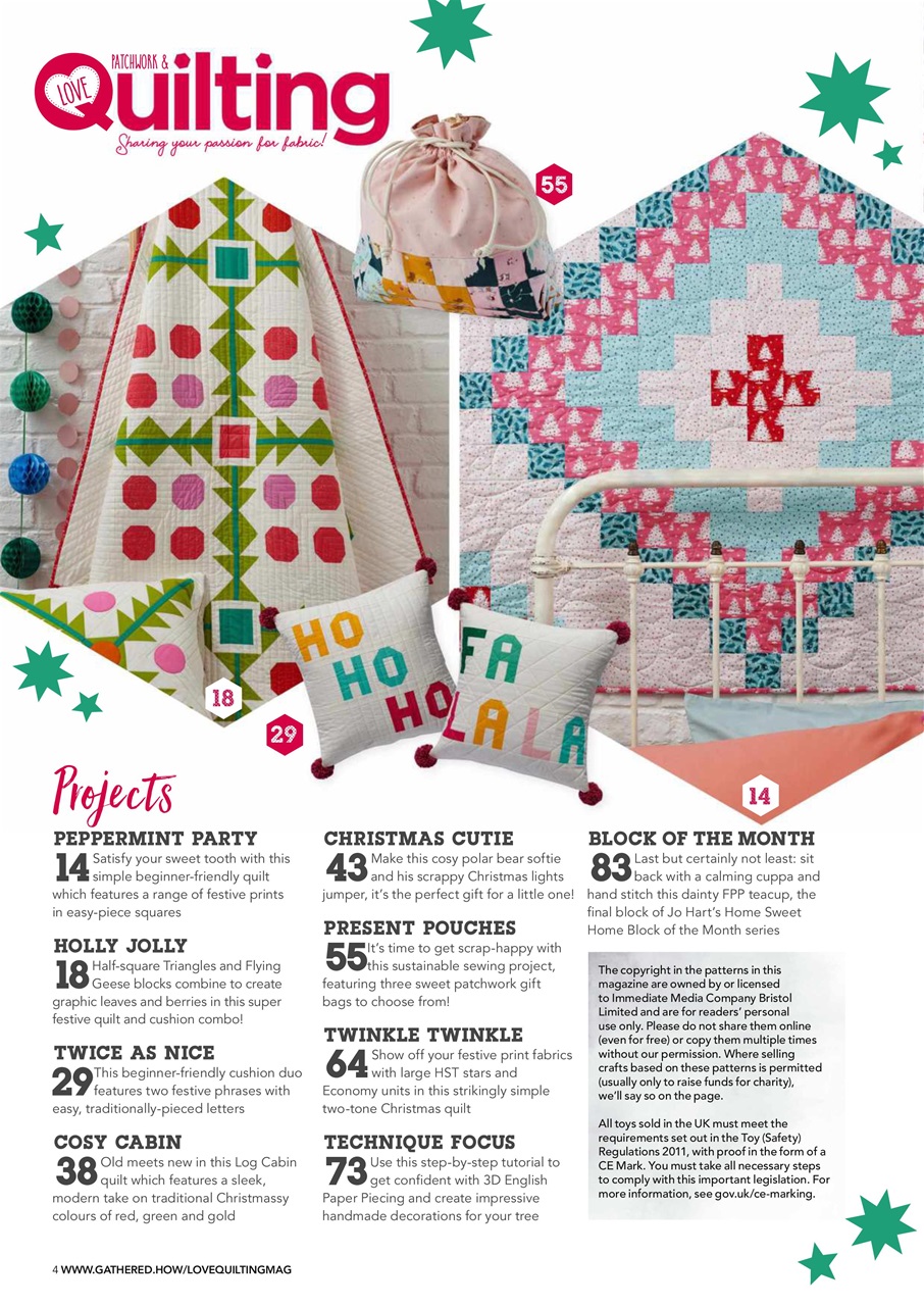 Love Patchwork & Quilting Preview Pages