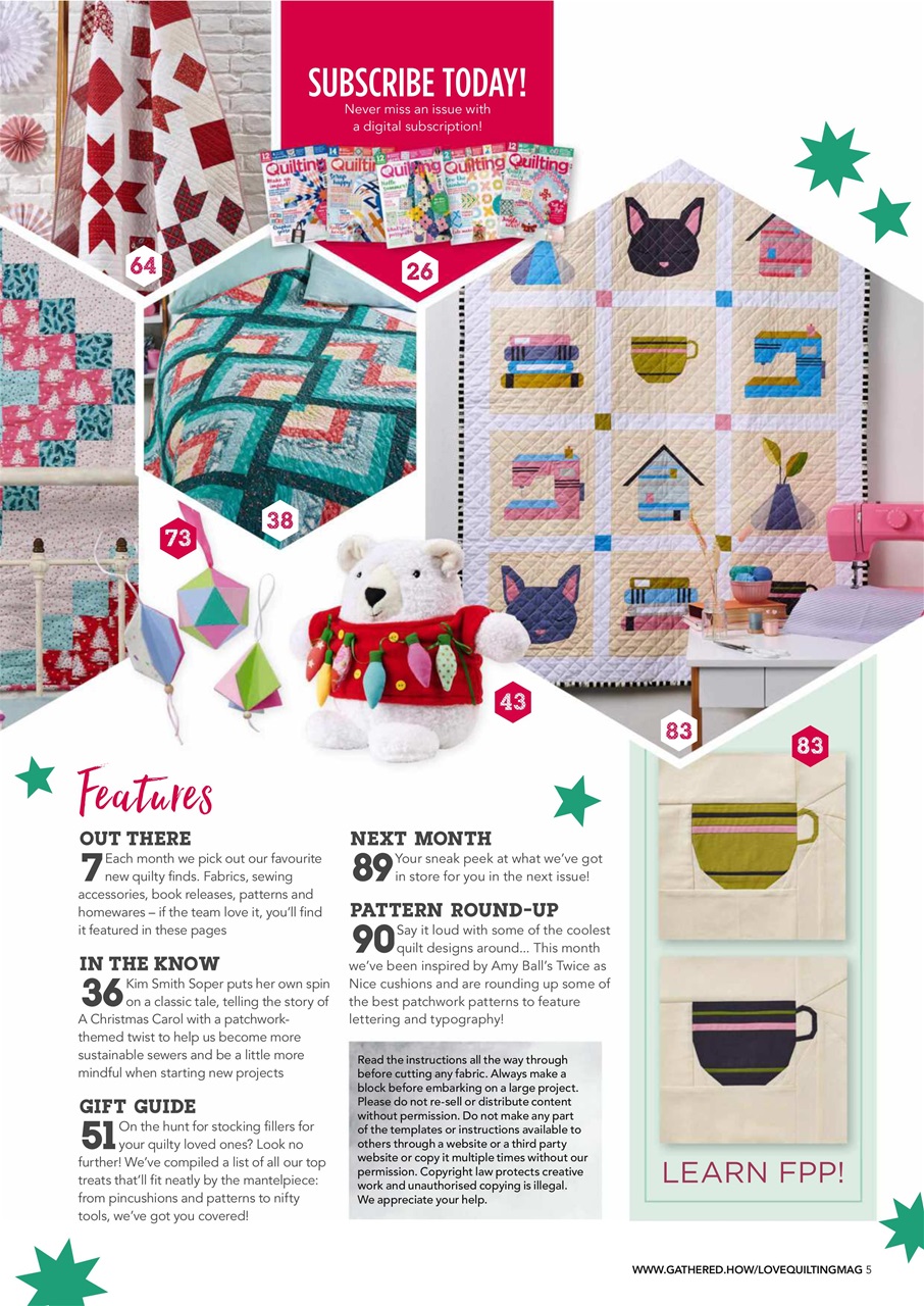 Love Patchwork & Quilting Preview Pages
