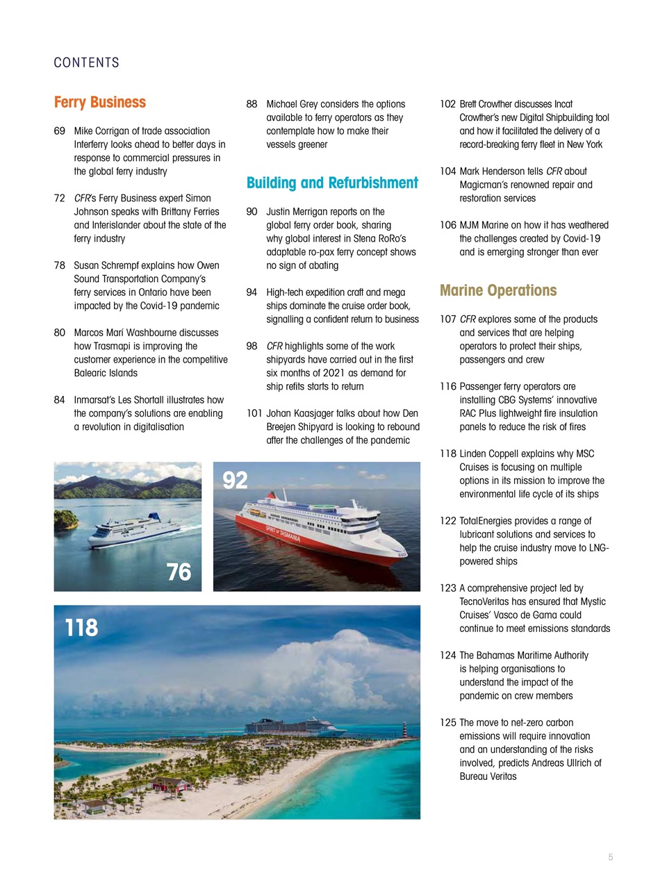 Cruise & Ferry Preview Pages