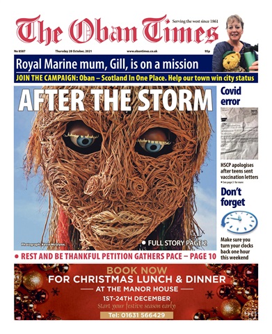The Oban Times & Lochaber Times issue 28th October 2021