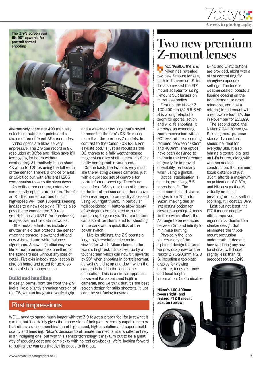 Amateur Photographer Preview Pages