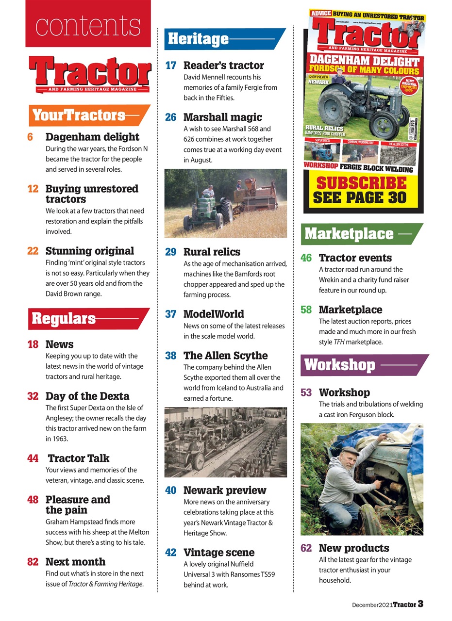 Tractor & Farming Heritage Magazine Preview Pages