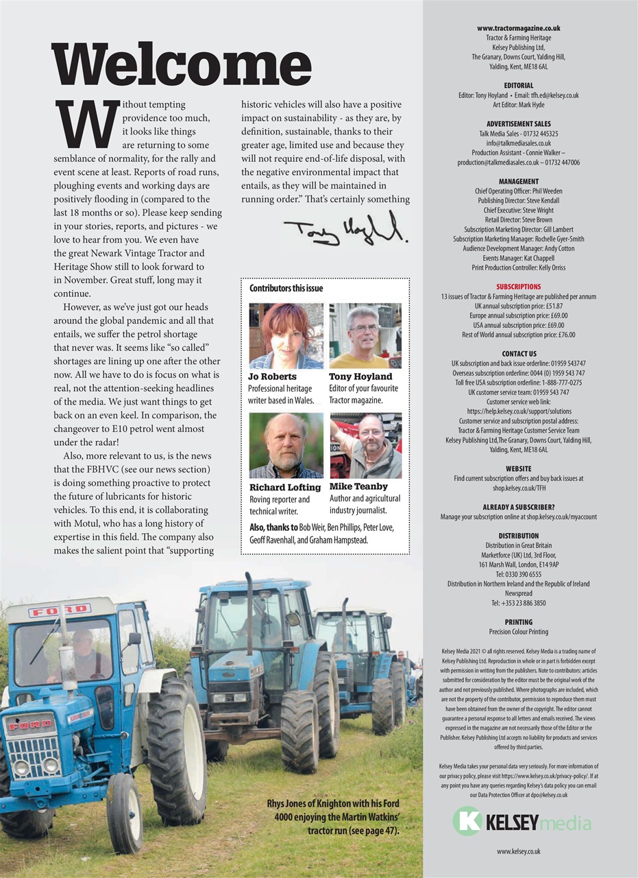 Tractor & Farming Heritage Magazine Preview Pages