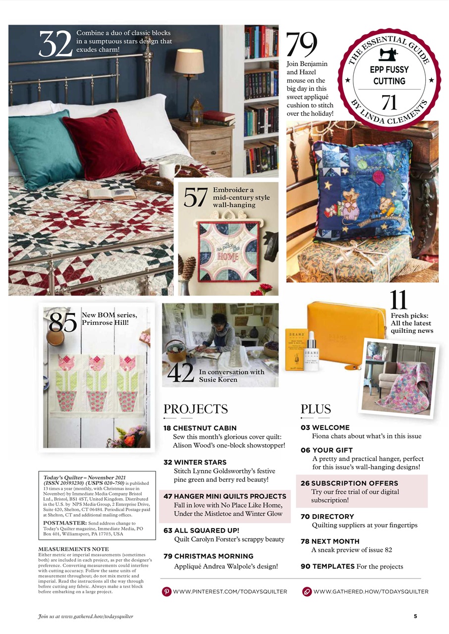Today’s Quilter Preview Pages