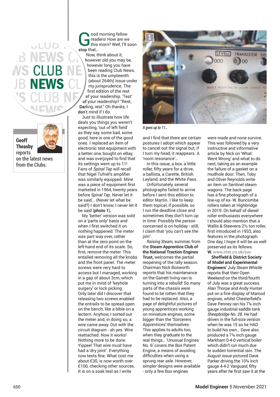 Model Engineer Preview Pages