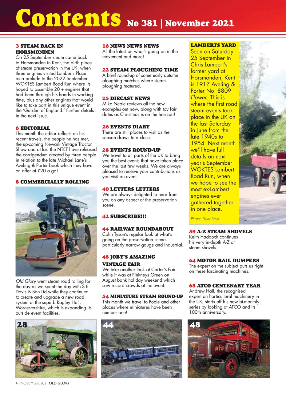 Old Glory Magazine Preview Pages