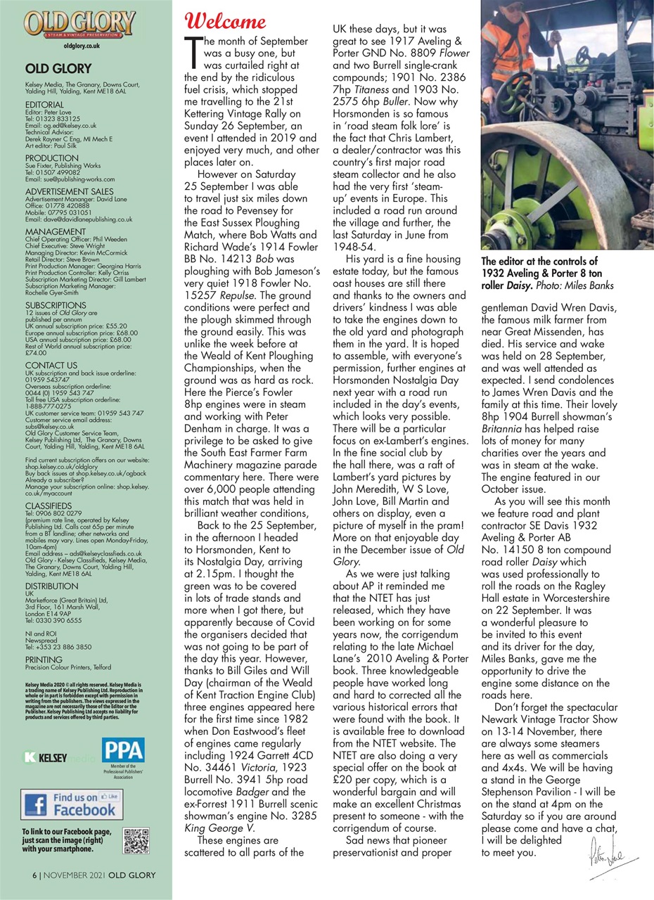 Old Glory Magazine Preview Pages