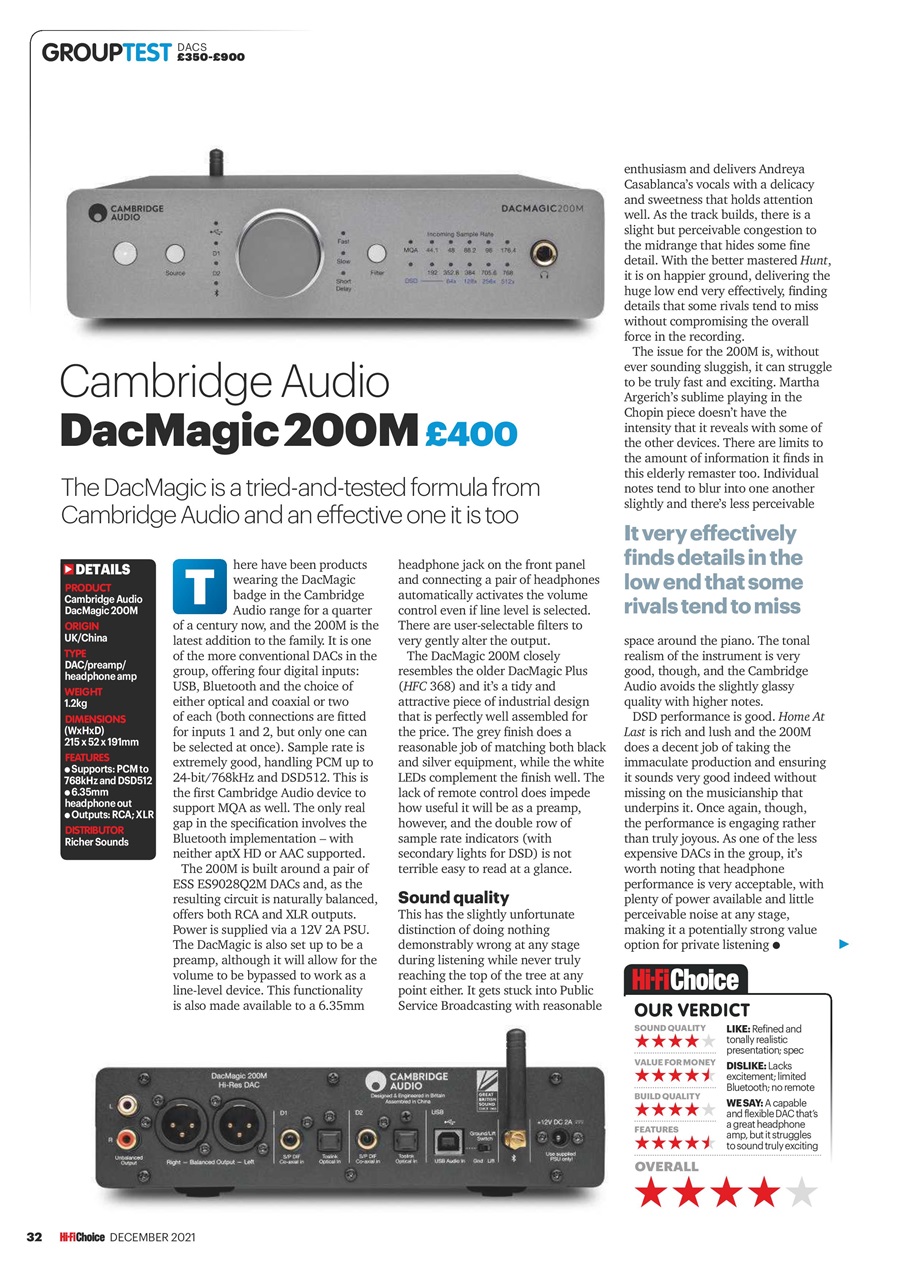 Hi-Fi Choice Preview Pages