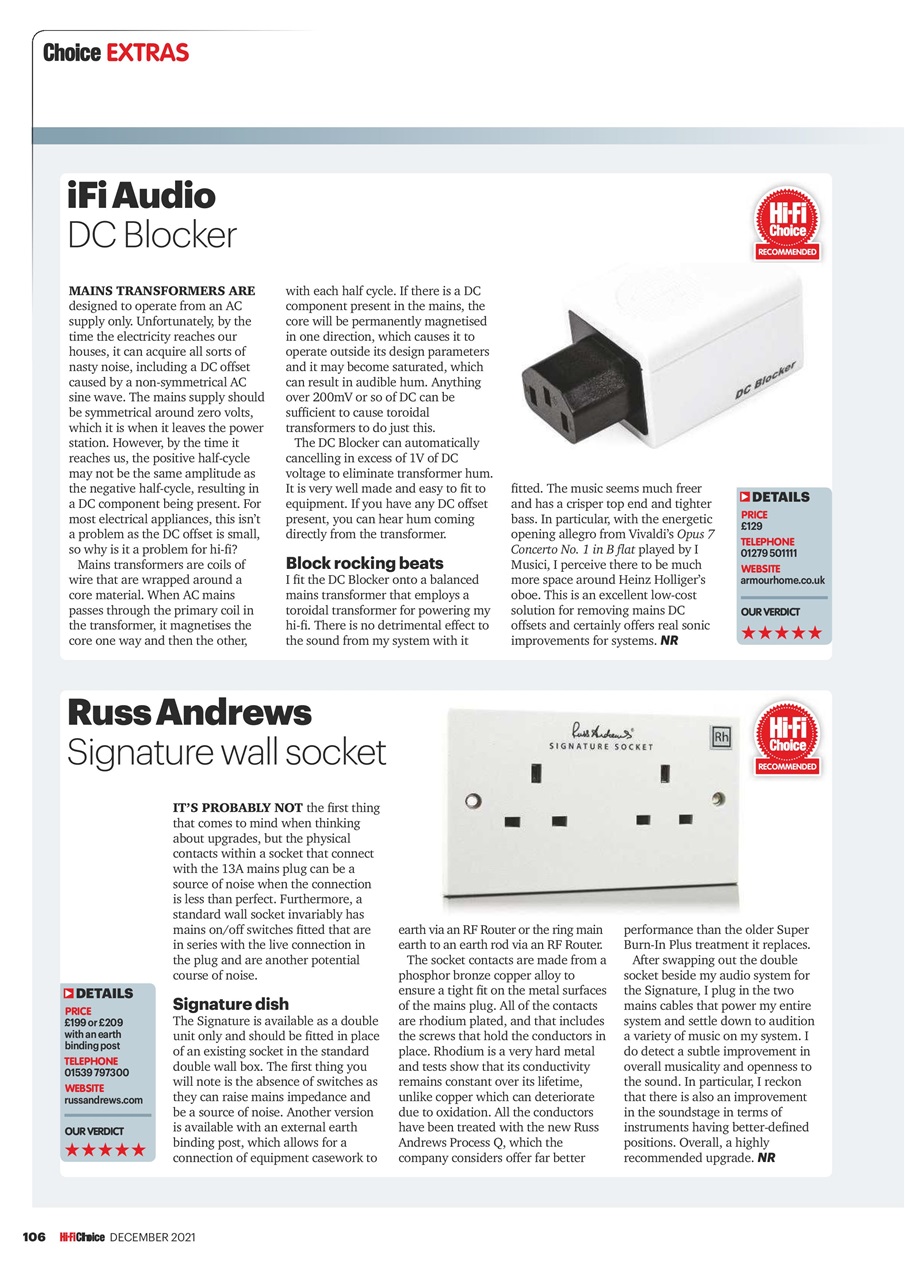 Hi-Fi Choice Preview Pages