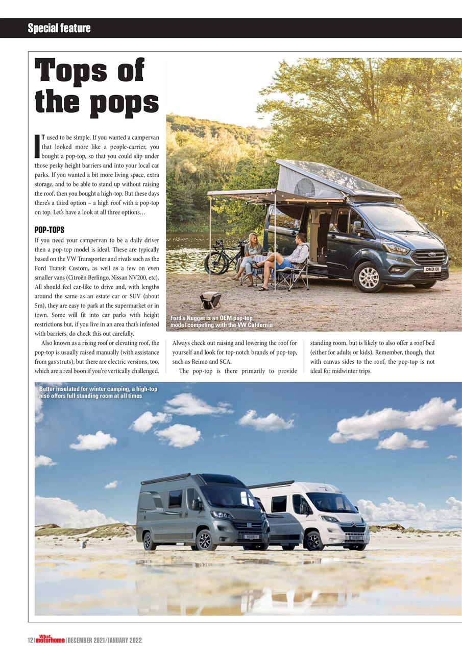 What Motorhome magazine Preview Pages