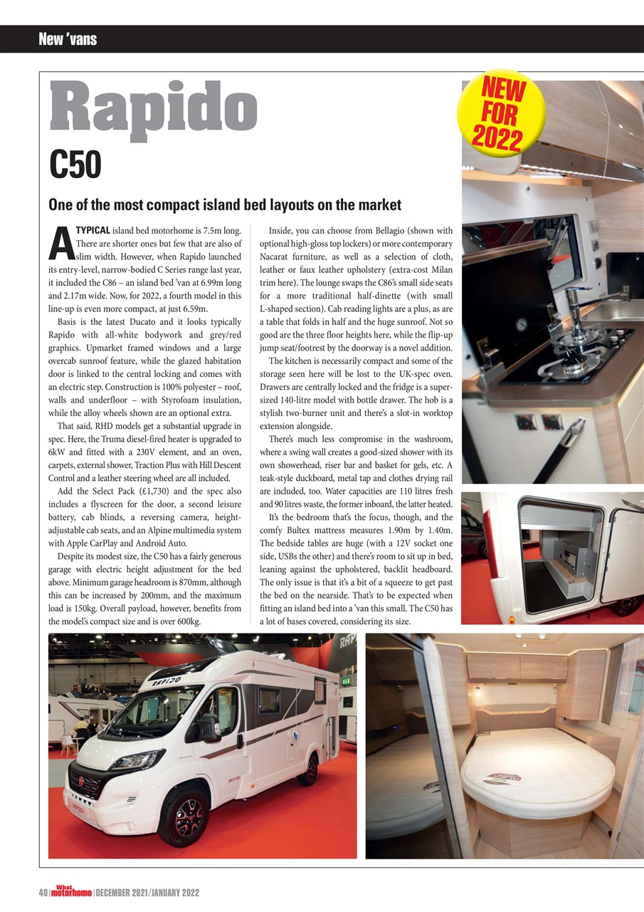 What Motorhome magazine Preview Pages